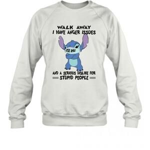 Stitch Mask Walk Away I Have Anger Issues And A Serious Sweatshirt